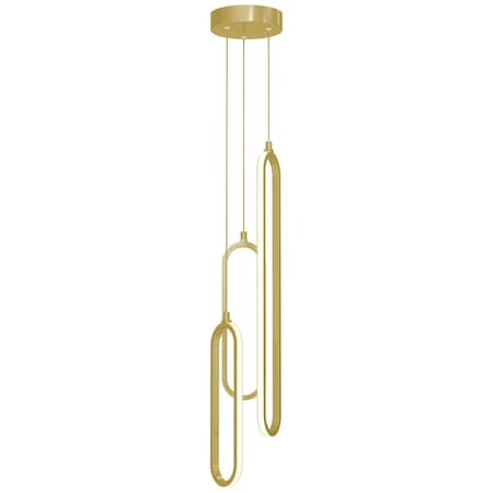 Afx Sienna 3-Light LED Pendant - Gold SIEP99LAJD1GDRND3